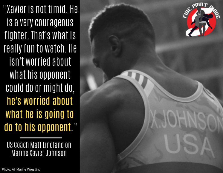 xavier johnson, all-marine wrestling greco-roman