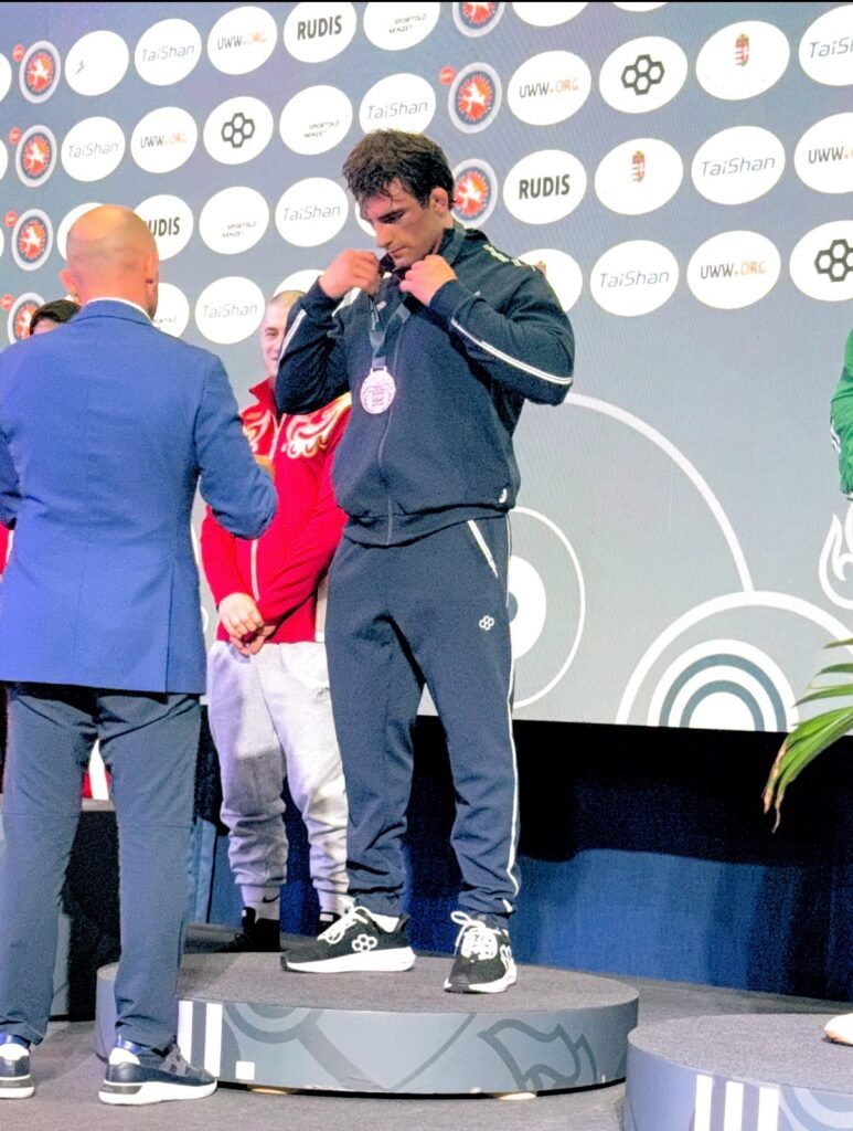 beka melelashvili, podium, bronze medal, 87 kg, polak imre memorial, uww ranking series